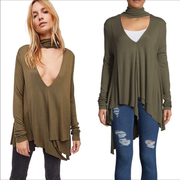 Free People Tops - Free People Uptown Turtleneck Sweater Tunic Top S